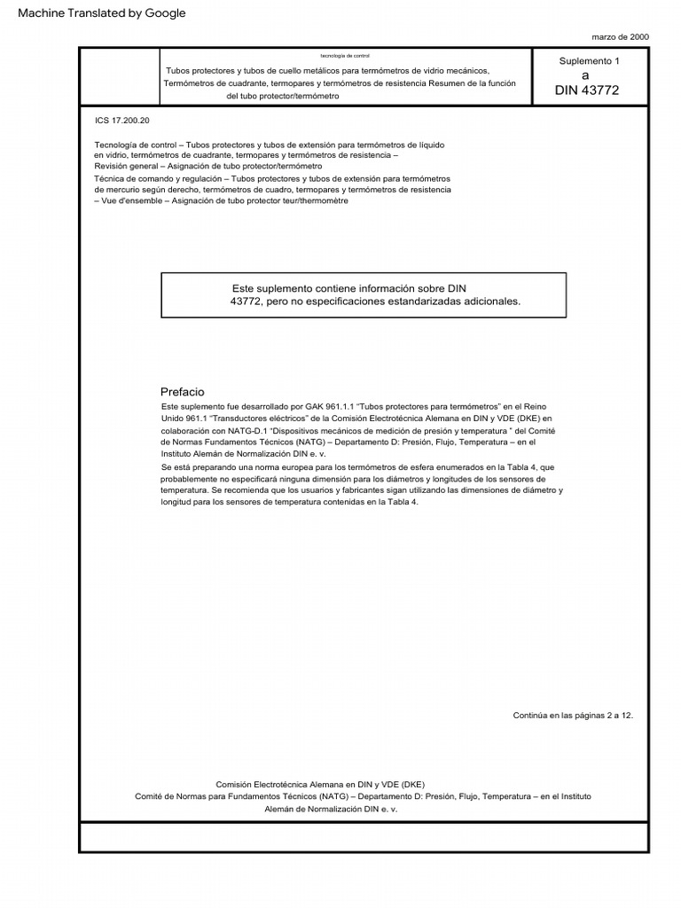 DIN 43772 Bei1 200003 (1) (En Español) PDF