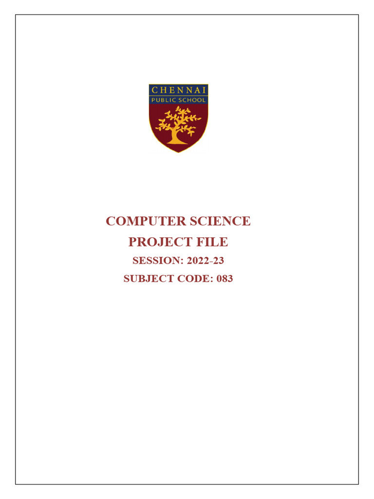 Cs Project | PDF | 64 Bit Computing | Software Engineering