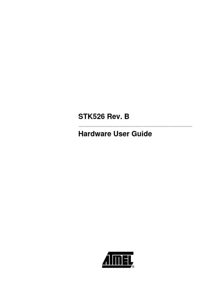 STK526 Rev. B Hardware User Guide PDF
