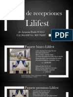 Paquete Lilifest 3