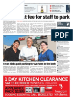 Outrage at Fee For Staff To Park: Swan Kicks Paid Parking For Workers To The Kerb