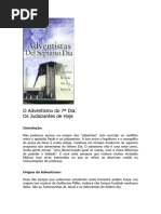 O Adventismo Do 7º Dia - Os Judaizantes de Hoje