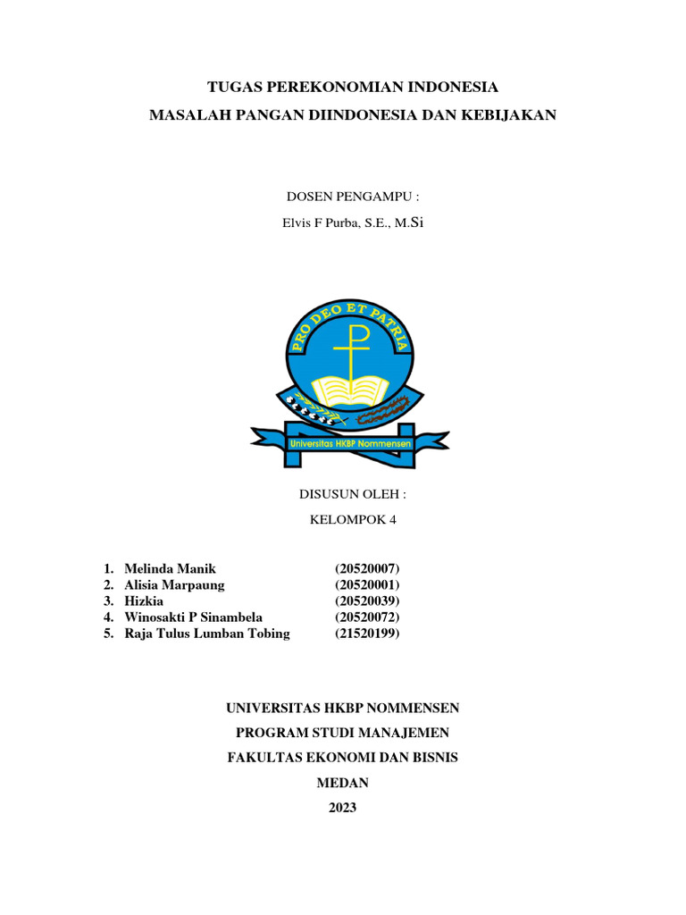 Kebijakan Ketahanan Pangan Indonesia | PDF | Kesehatan Holistik