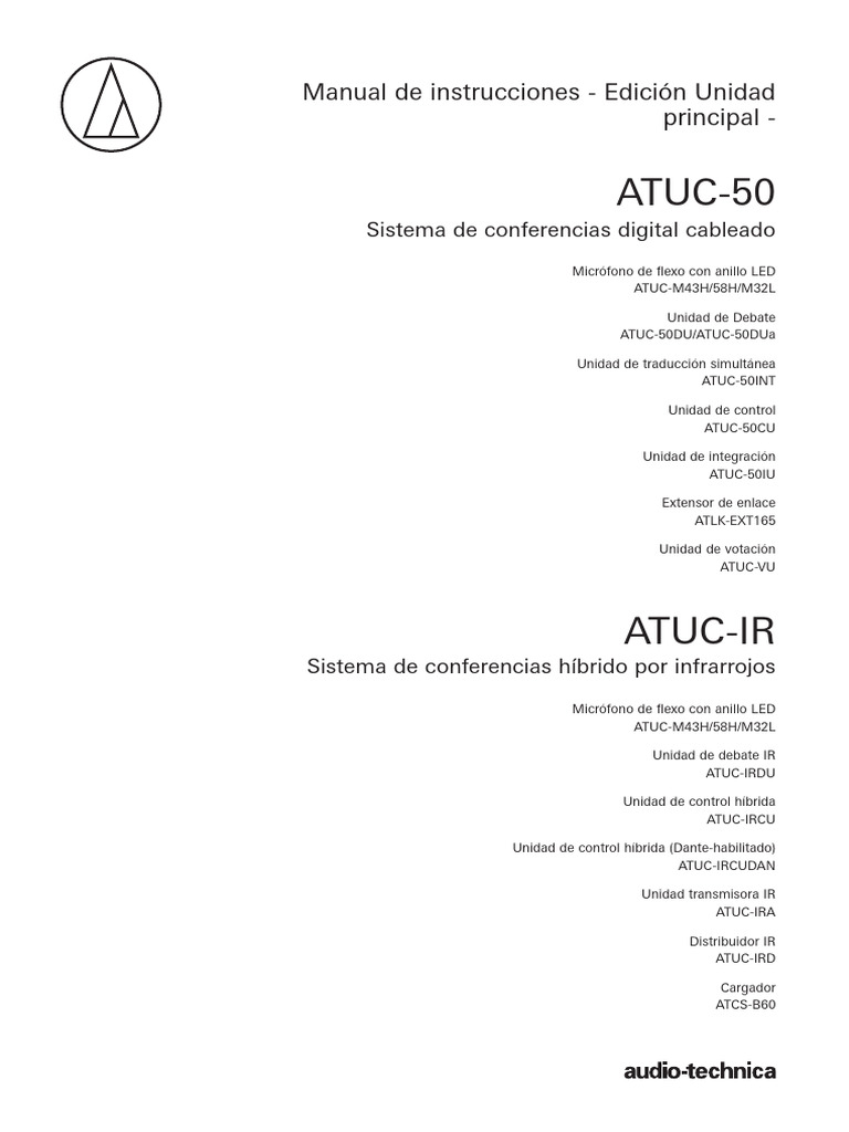 ATUC-50 ATUC-IR UM Main 222304350 V2 ES Web 190726 | PDF