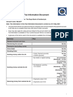 RB Fee Information Document