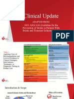 2021 AHA ASA Guideline For The Prevention of Stroke in Patients With Stroke and TIA Clinical Update