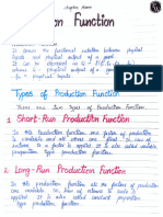 Production Function - Handwritten Notes - (Aarambh 2024)