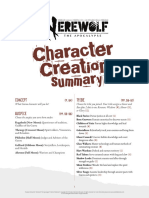 Werewolf The Apocalypse Character Creation