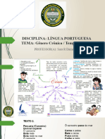 Aula 01 - G. Crônica - Tempos Verbais - 8º Ano