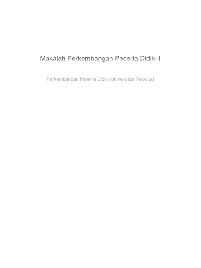 Makalah perkembangan peserta didik modul 1 christian turnip 856092326