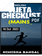 ENGLISH MAINS VIJETA CHECKLIST BY NIMISHA MAM 18 OCT 2023 Docx