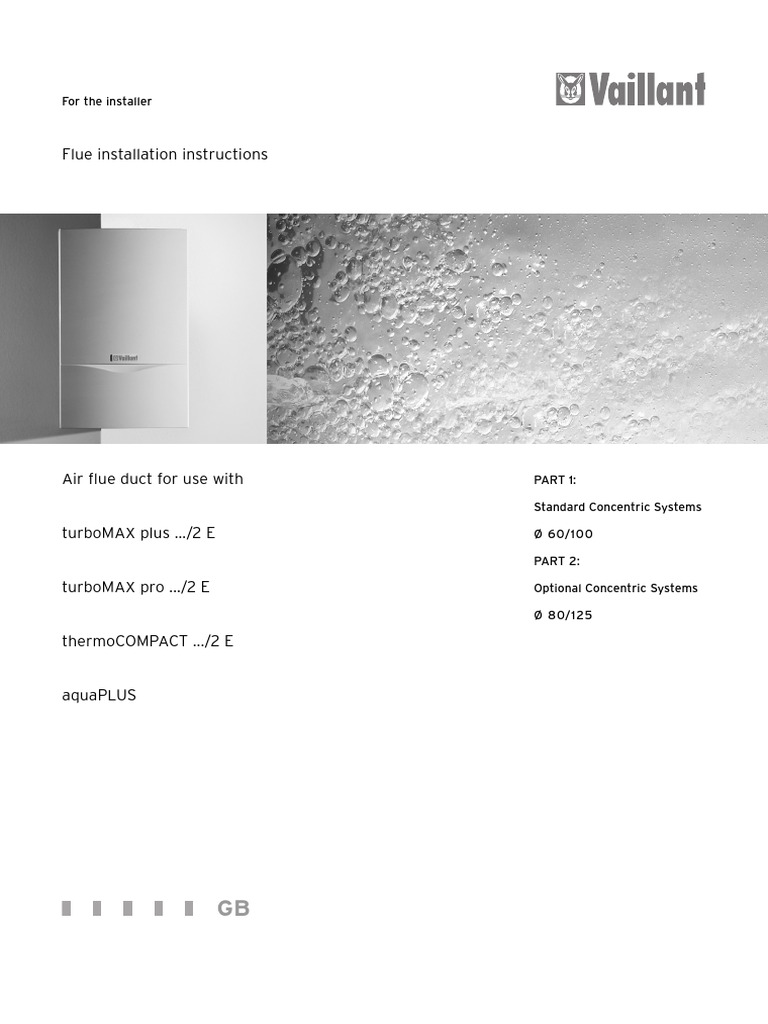 Vaillant TurboMAX Plus Flue Installation Guide PDF