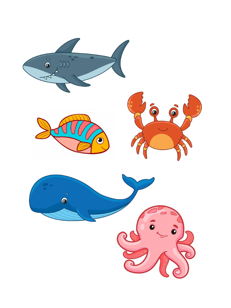 Sea Animals Cliparts | PDF