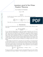 A New Elementary Proof of The Prime Number Theorem: by Florian K. Richter