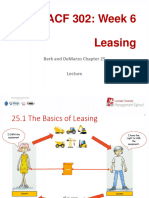 ACF302 - Week 16 - Lecture - Leasing