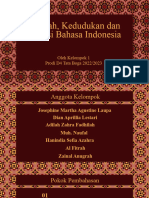 Sejarah, Kedudukan Dan Fungsi Bahasa Indonesia