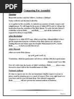 Anchoring Script in Morning Assembly | PDF