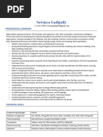 Sowmya Gadipally Resume SSIS-SSRS Developer