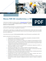RT Informa - N. 46 SETEMBRO - Nova NR 04 Moderniza o SESMT