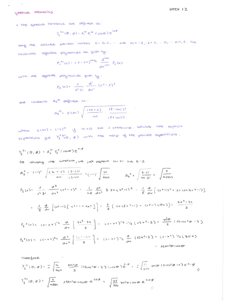 Spherical Harmonics PDF