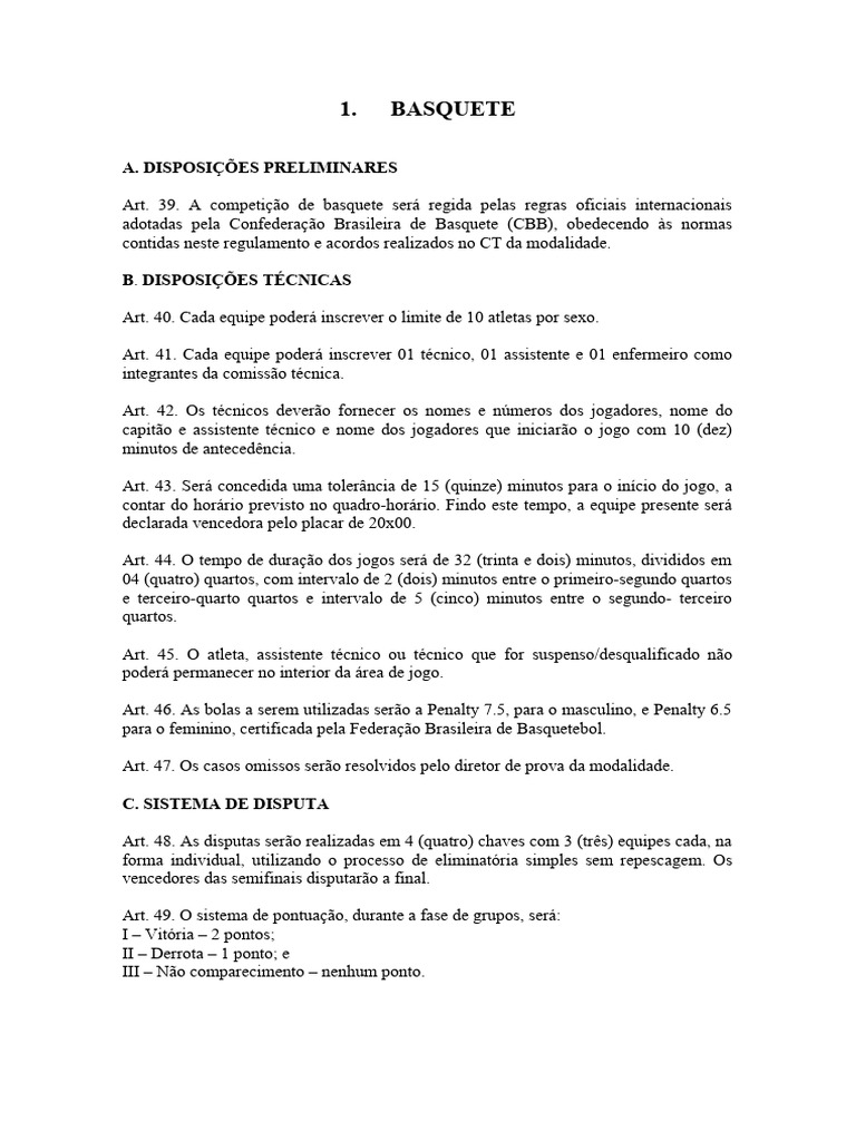 qual é o tempo de jogo e como é dividido no basquetebol 