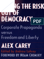 Taking The Risk Out of Democracy - Alex Carey