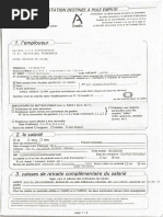 Formulaire C109 : Demande de chômage | PDF | Chômage | Relations entre ...