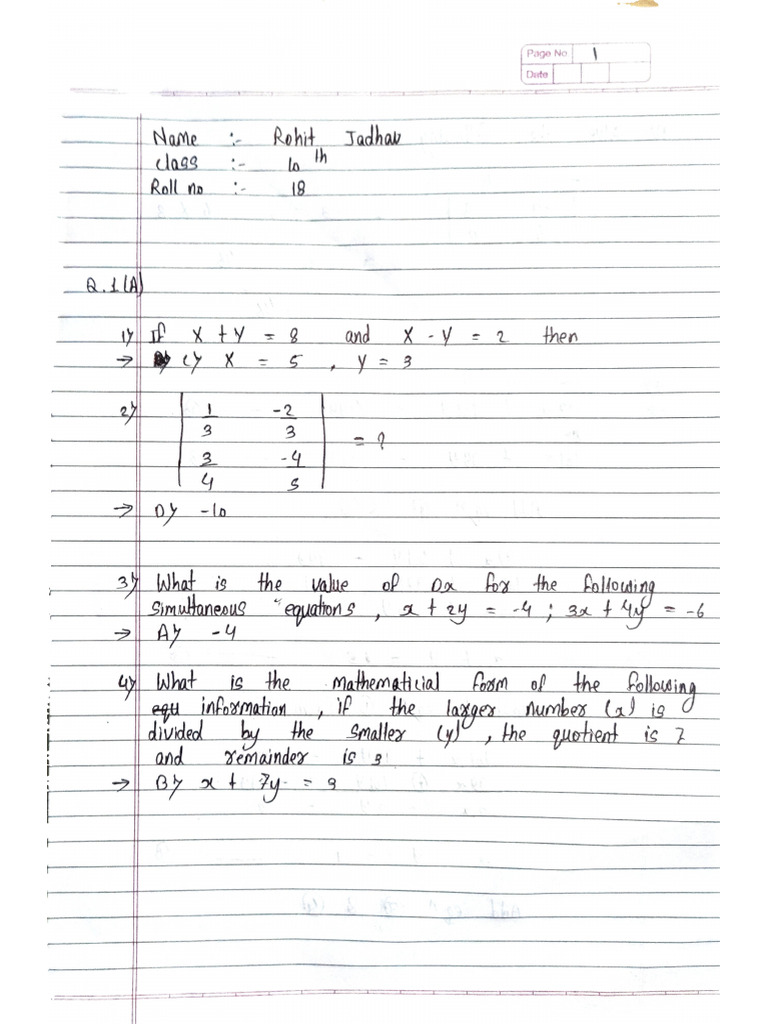 Rohit Mangilal Jadhav - Math | PDF