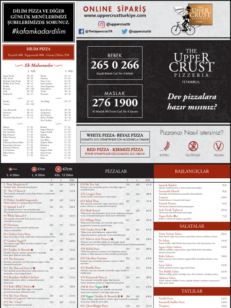 TheUpperCrust Menu | PDF