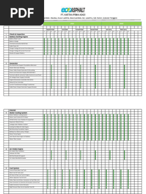 Working Schedule Monthly
