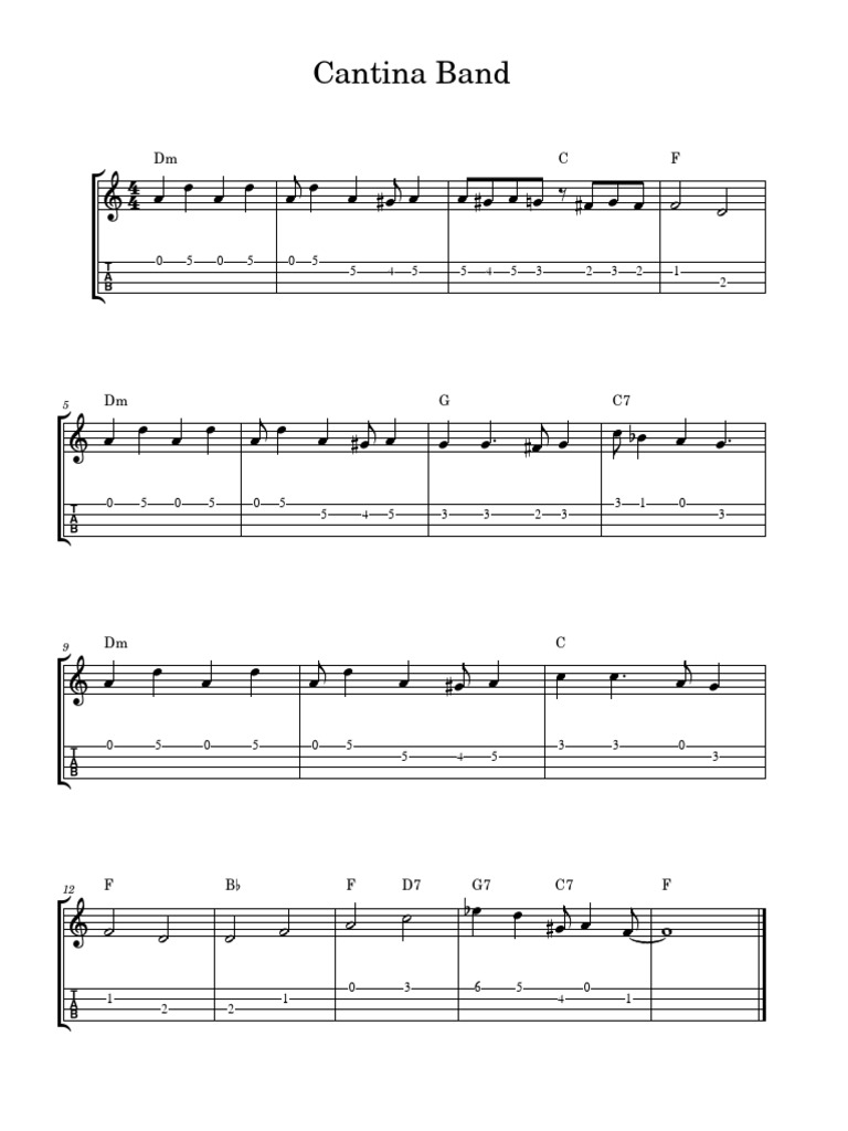 Cantina Band (Uke) PDF