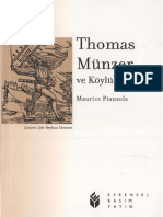 Maurice Pianzola Thomas Münzer Ve Köylüler Savaşı Evrensel Basım Yayın