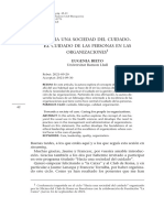 Hacia Una Sociedad Del Cuidado. El Cuidado de Las Personas en Las Organizaciones