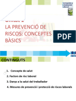 Fol 1 La Prevenció de Riscos Conceptes Bàsics