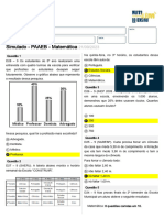 Simulado - Matemática - Gabarito