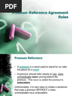 Pronoun-Reference Agreement Rules