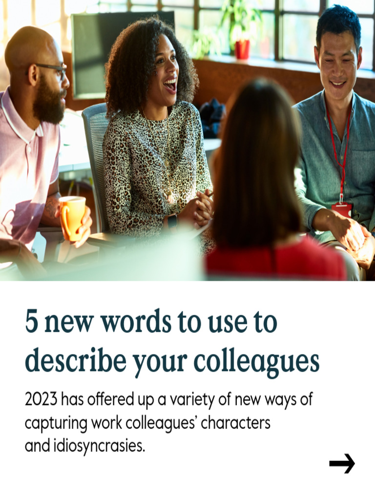 5 New Words To Use To Describe Your Colleagues PDF