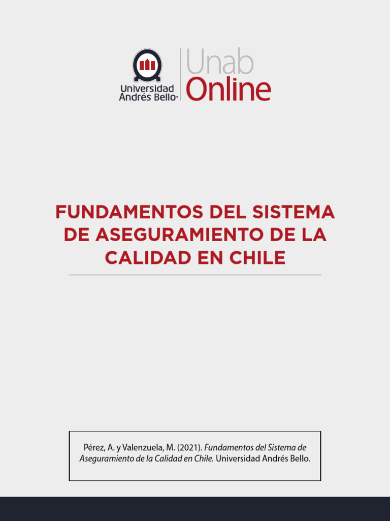 Aseguramiento de la Calidad en Chile | PDF