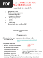 Chapter 17A:: Compressors and Expansion Devices