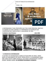 SLID AULA HISTORIA DO PROCESSO DE TRABALHO NA ENFERMAGEM TURMA 1 - Técnico de Enfermagem