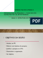 Aula 2 Met Pesq II Estrutura PP, Hipótese e Justificativa.pptx