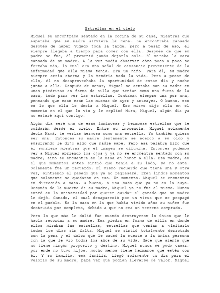 Una estrella en el cielo eterno | PDF