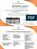 1 Exemplo Certificado Conclusão Curso Completo CLP Rockwell Controllogix