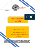 The Oxidation of Metals