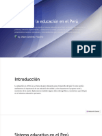 Informe de La Educacion en El Peru