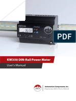 KW350 DIN-Rail Power Meter: User's Manual