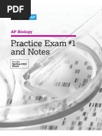 Ap Biology 2020 Practice Exam 1 MCQ PDF | PDF