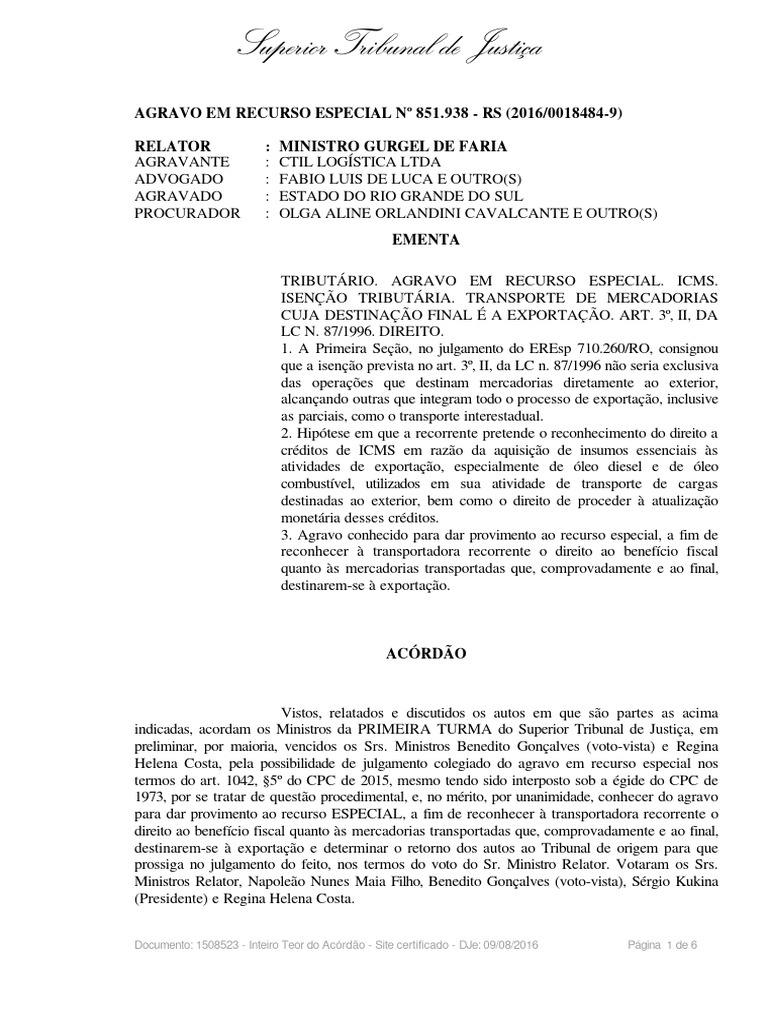 Aresp 851938 2016 08 09 | PDF