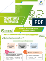 Orden y Problemas en Los Números Enteros