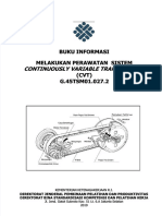 PDF Continuously Variable Transmission Buku Informasi Melakukan Perawatan Sistem CVT g45tsm010272 Compress